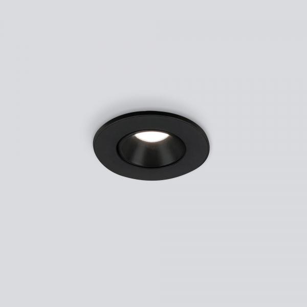 Встраиваемый точечный светодиодный светильник Elektrostandard 25025/LED 3W 4200K BK черный