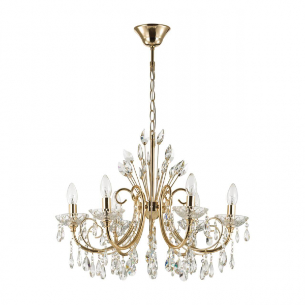 Люстра Odeon Light Hall Versia 6*E14 ODL23 435 золотой/хрусталь