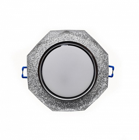 Светильник граненый серебряный блеск с подсветкой GCL-GX53-H38-BL-7 General
