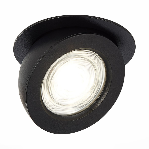 Светильник встроенный Черный LED 1х10W 3000К 850Lm Ra>90 38o IP20 D109хH60 180-240V