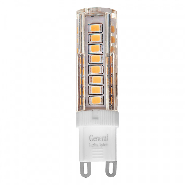 Лампа General GLDEN-G9-10Вт-P-220В-6500K пластик