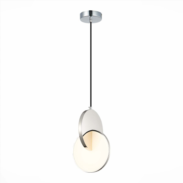 Светильник подвесной ST Luce Хром/Белый Хром LED 12W 3000K SL6107.113.01