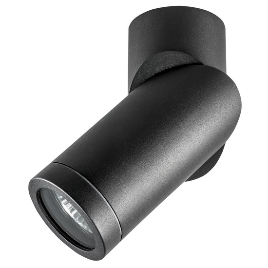 Спот Lightstar Illumo F 051017 HP16 IP65 GU10 в комплекте 157*60мм черный