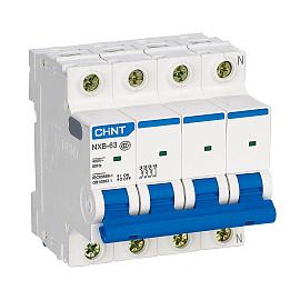 Выключатель автоматический модульный 4п C 50А 4.5кА NXB-63S (R) CHINT