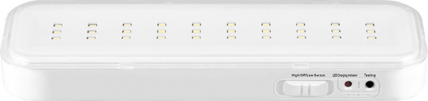 Светильник аккумуляторный Feron 30LED AC/DC с наклейкой белый EL120 200*60*20мм