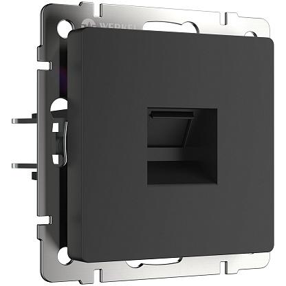 Розетка Ethernet RJ-45 черный матовый Werkel WL08-RJ-45 W1181008