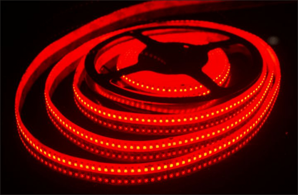 Лента светодиодная 2835 120led Red 12V IP33 9.6Вт/м красная