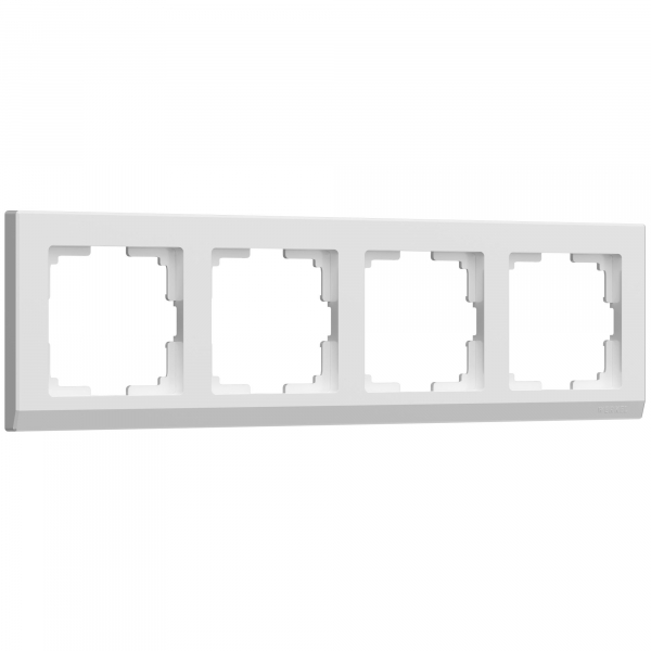 Рамка на 4 поста белый WL04-Frame-04-white W0041801 Werkel Stark