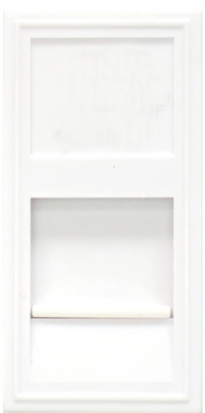 Розетка DEC RJ45 UTP кат.5е, 1 мод., бел. (22,5х45мм) Donel