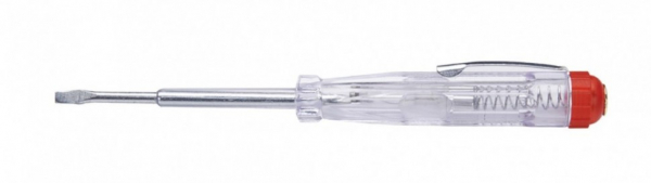Тестер напряжения контактный 100-500V, 3*130 мм, прозрачный ,TST500-3