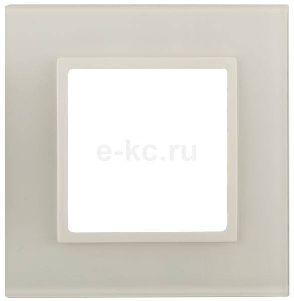 Рамка 1-м 14-5101-02 стекло Elegance сл. кость+сл. кость ЭРА