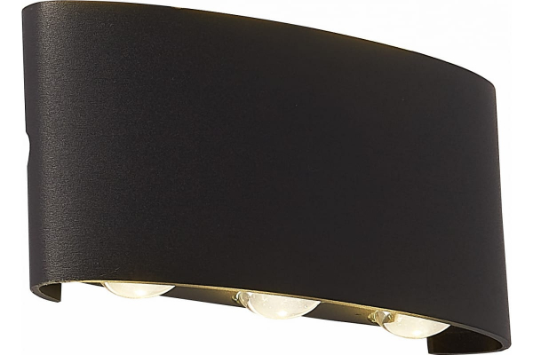 Светильник уличный настенный ST Luce черный кварцевый LED 8х11Ц 4000K SL089.401.08