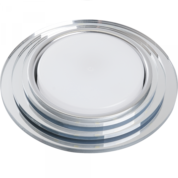 Светильник встраиваемый LED подсветкой Feron CD5024 круг 20LED*2835 SMD 4000K GX53 прозрачный