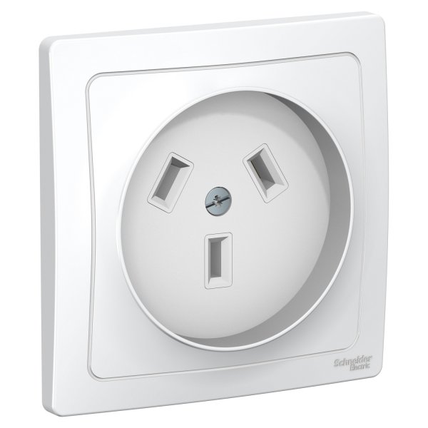 Розетка 1-м СП Blanca 32А IP20 250В 2P+N бел. SchE