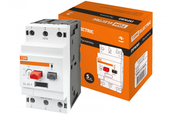 Пускатель ПРК80-80 In=80A Ir=56-80A Ue 660B TDM