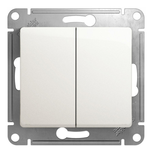 Механизм выключателя 2-кл. СП Glossa сх.5 10А IP20 10AX перламутр SchE