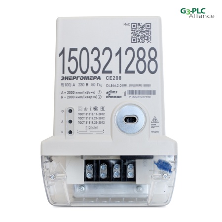 Счетчик электрический CE208 С4 846.2.OPR1.QYUDVFZ BPL03 SPDS