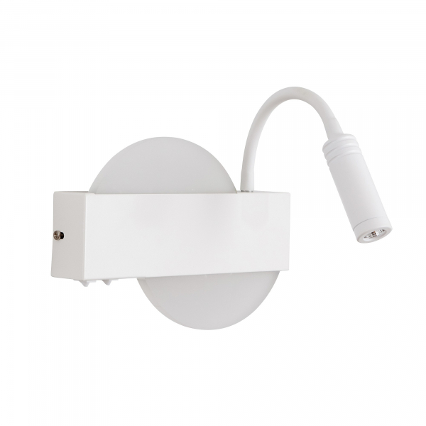 Настенный светильник LED4U L8108-2 WH белый, 6Вт, 3000-6000К, 160*220мм