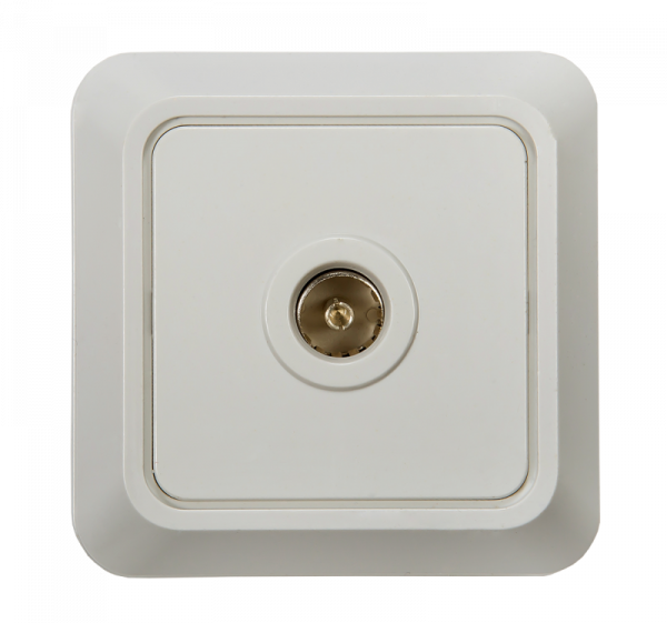 Розетка TV ОП Bolleto 7027 16А IP20 бел. ASD / IN HOME