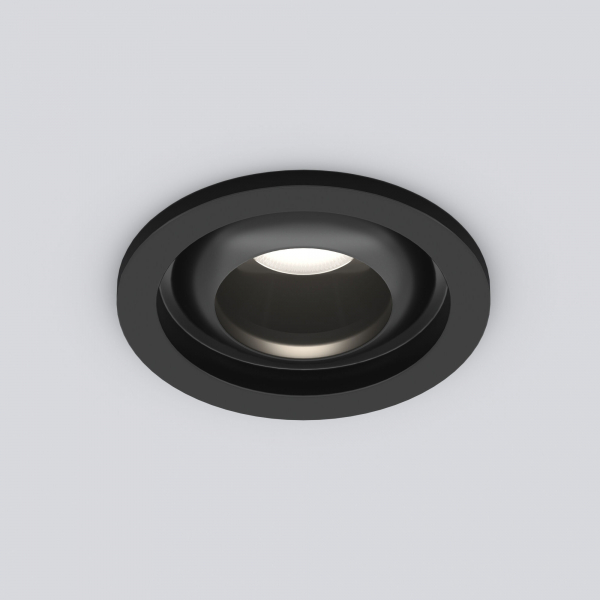 Встраиваемый точечный светодиодный светильник Elektrostandard 25022/LED 5W 4200K BK черный