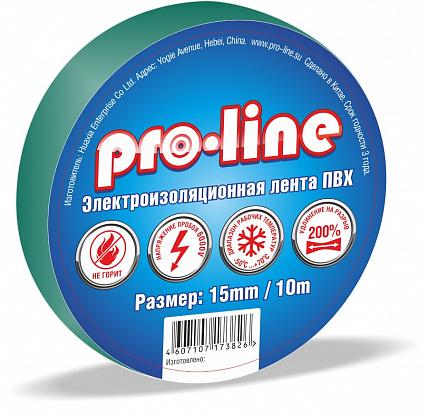 Изолента ПВХ зеленая 19х20м Pro-Line