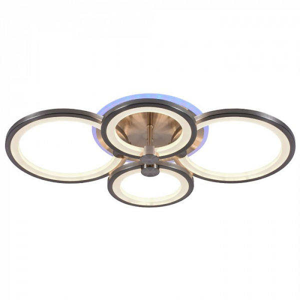 Люстра светодиодная Profit Light 8077/4 NKL 100W+7W RGB 3000-6000K 7400lm пульт