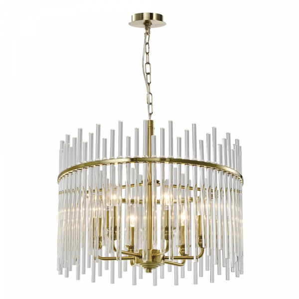 Подвесная люстра Lumien Hall Alte LH3061/6P-CO-CL 6*Е14 500х350мм
