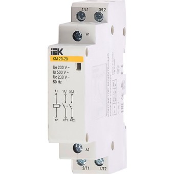 Контактор модульный КМ20-20 АС IEK
