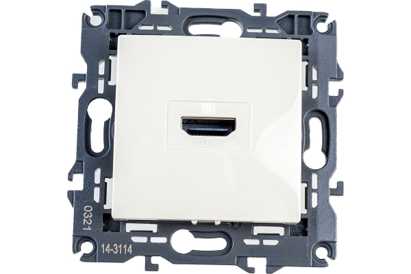 Розетка HDMI, IP20, Эра Elegance, сл.кость 14-3114-02 ЭРА 