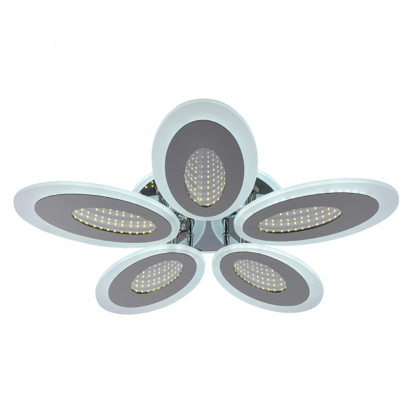 Светодиодная люстра Profit Light 8091/5 CHR 104W+60W RGB 3000-6000K пульт