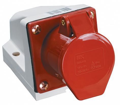 Розетка стационарная ССИ-114 3Р+РЕ 16А 380-415В IP44 IEK