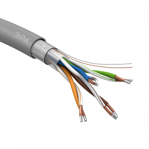 Кабель витая пара F/UTP 4x2x24 AWG Cat5e CCA PVC 305м SIMPLE ЭРА