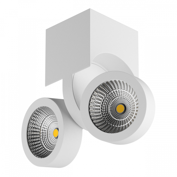 Светильник SNODO LED 2х10W 1960LM 23G 3000K IP20 белый (в комплекте) 055363