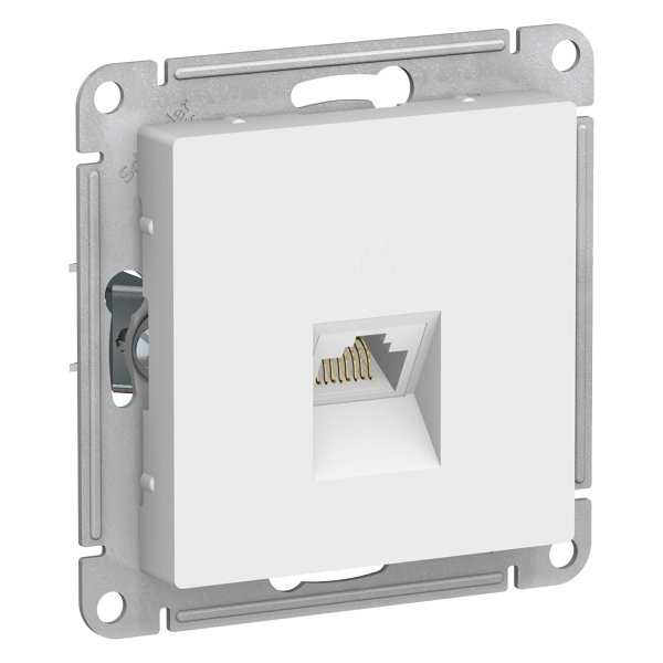 Механизм розетки компьютерной ATLAS DESIGN RJ45 бел. SchE