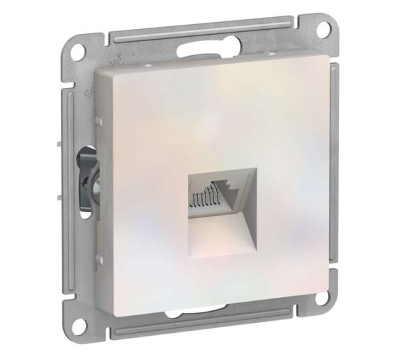 Механизм розетки компьютерной ATLAS DESIGN RJ45 жемчуг SchE