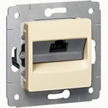 Розетка компьютерная RJ45 кат.6, в рамку, слоновая кость Legrand CARIVA 