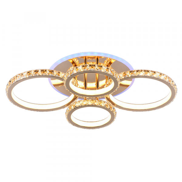 Светодиодная люстра потолочная Profit light 8052/2+2 FGD 176W+8W RGB пульт