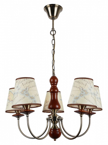 Подвесная люстра Escada Corsaro 323/5P 5*E14 Antique Brass