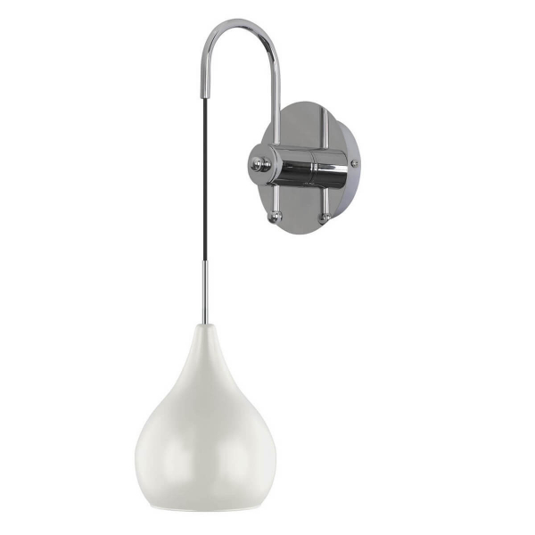 Бра PENTOLA 1х40W E14 Хром/белый (в комплекте) MB2098M-1W