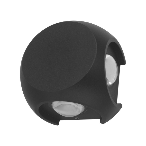 Светильник уличный настенный ST Luce Чёрный/Черный LED 1х4W 4000K SL9505.401.01