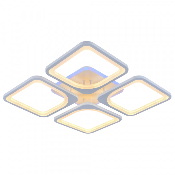 Люстра светодиодная Profit Light 8057/4 WHT 136W+10W RGB 3000-6000K пульт