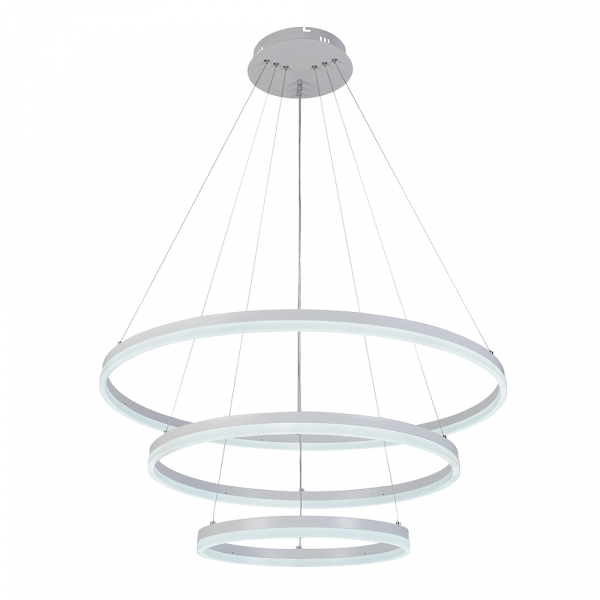 Подвесная светодиодная люстра ProfitLight 6035/3 WHT 162W 3000-6000 K 11300 lm пульт 