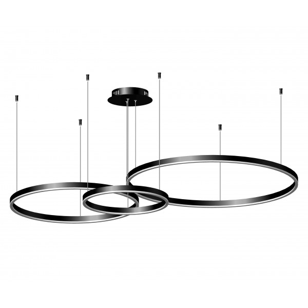 Подвесной светодиодный светильник Kink Light Тор w133.5х95(d80+60+40) h110 110w LED 4000K