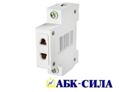 Розетка на DIN-рейку 16А (узкая) (2902002) АБК-СИЛА