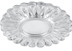 Светильник встр с белой LED подсветкой Feron CD902 потолоч MR16 G5.3 белый,хром 15LED*2835 SMD 4000K