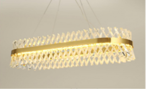 Подвесная люстра MODELUX ML.007.800.350 хром LED 140Вт 3000-6000К без пульта, 450-1200*800*340мм