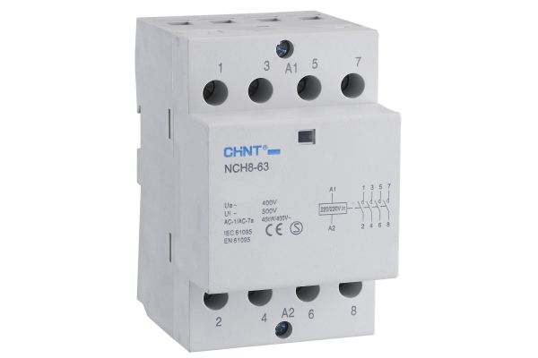 Контактор модульный NCH8-25/40 25А 4НО AC 220/230В 50Гц (R) CHINT