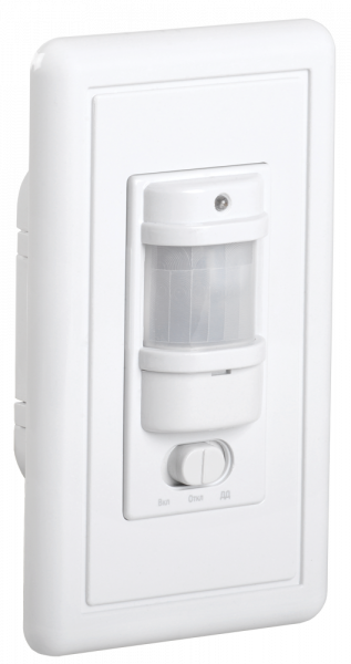 Датчик движения ИК встраиваемый 1200w 140 гр. 9м IP20 белый IEK