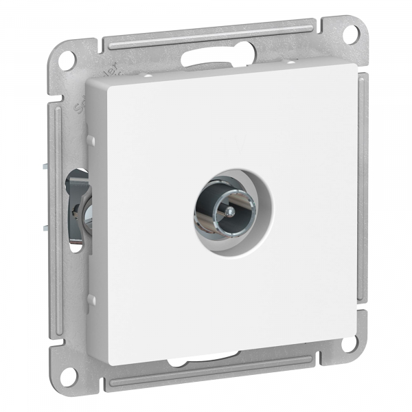 Механизм розетки TV 1-м СП Glossa 1DB бел. SchE
