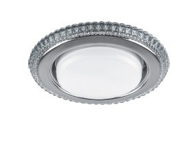 Светильник встраиваемый с белой LED подсветкой Feron CD4036 потолочный GX53 без лампы прозрачный